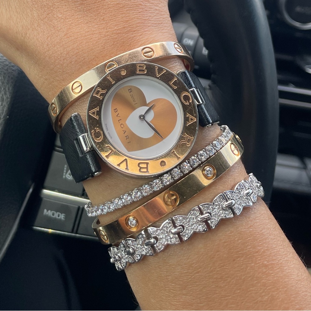 Bvlgari S. Steel & 18K Rose Gold B.Zero1  Watch